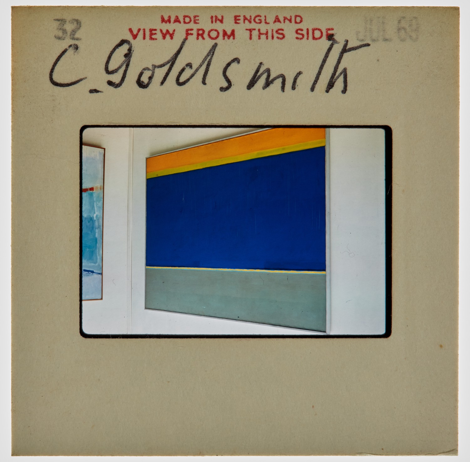 1970 Diploma in Painting Degree Show Slide - 'C Goldsmith'
