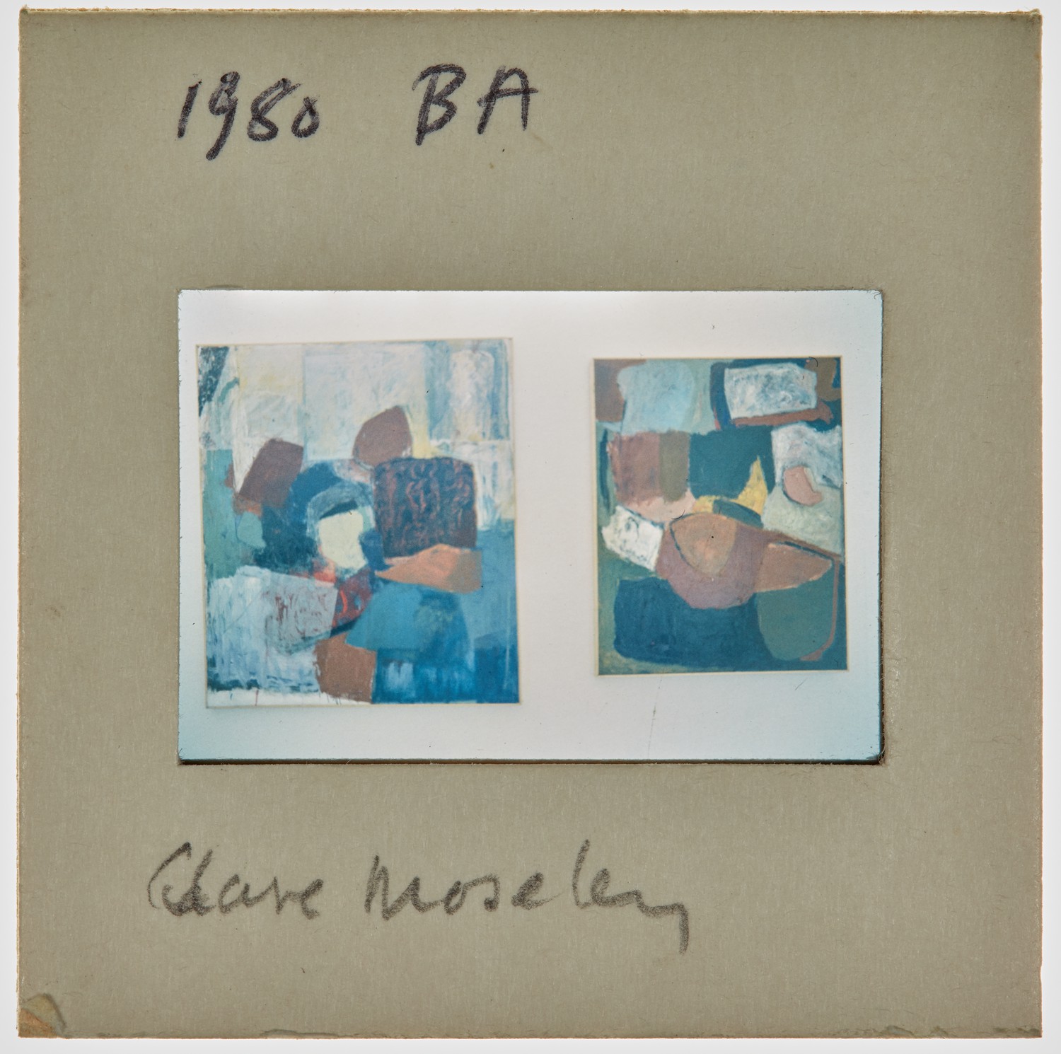 1980 BA Degree Show Slide - 'Clare Moseley'