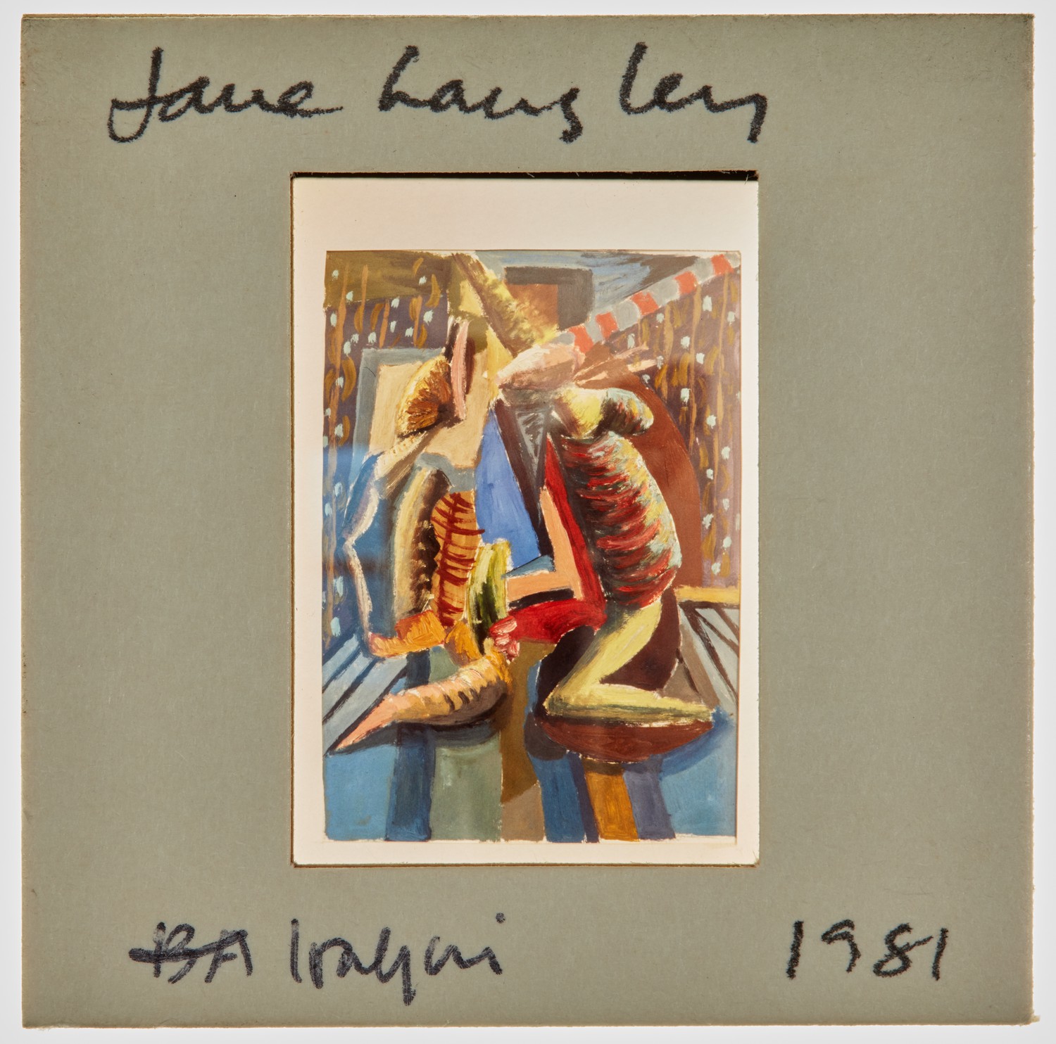 1981 Iraqi Exhibition Slide - 'Jane Langley'