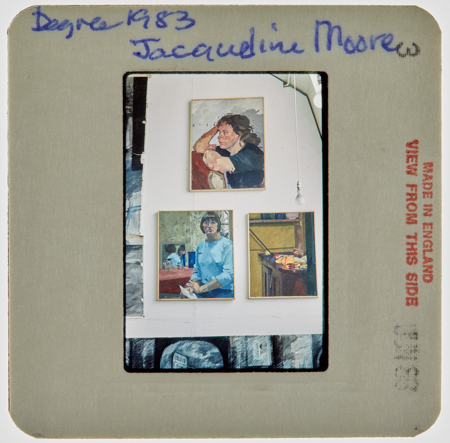1983 BA Degree Show Slide - 'Jacqueline Moore'