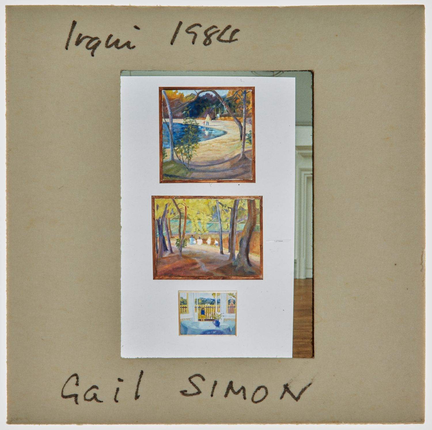 1984 Iraqi Exhibition Slide - 'Gail Simon'