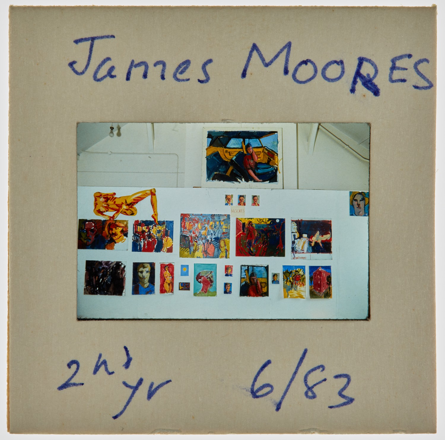 1983 2nd Year Degree Show Slide - 'James Moore'