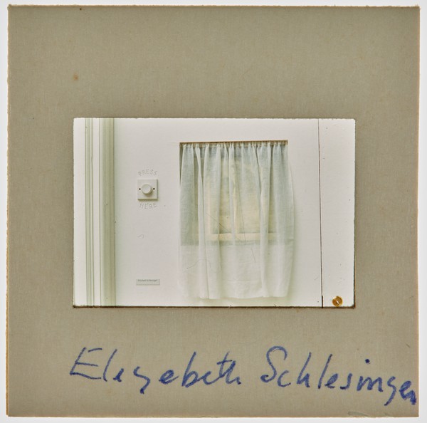 1986 South London Gallery Exhibition Slide - 'Elizabeth Schlesinger'