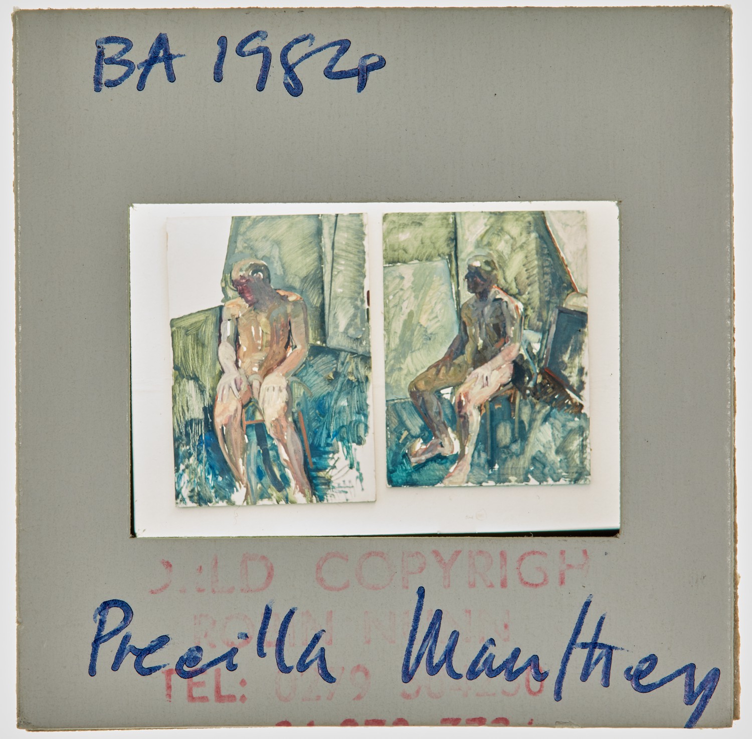 1984 BA Degree Show Slide - 'Priscilla Manthey'