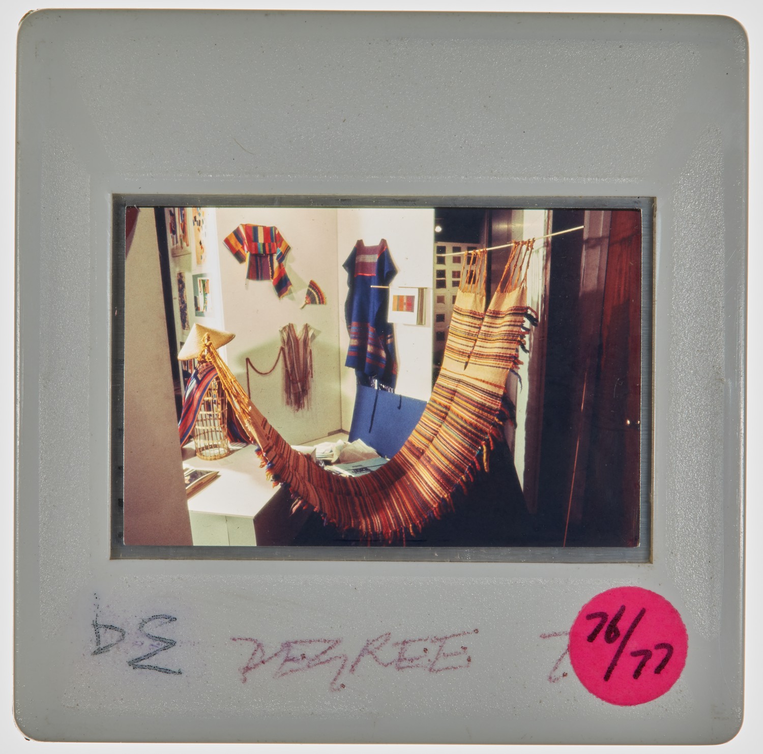 1977 3rd Year Degree Show Slide - Creator unknown