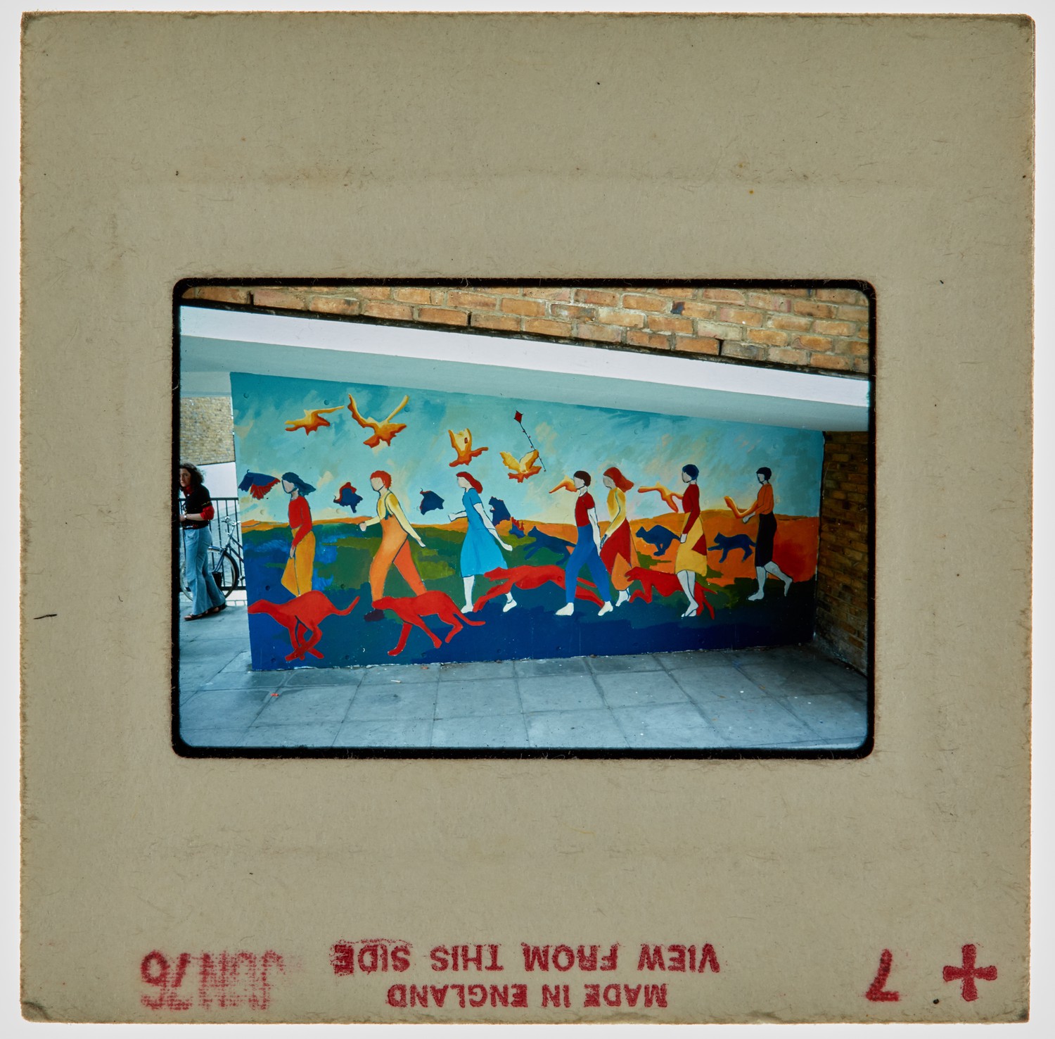1977 North Peckham Estate Murals Slide - Creator unknown