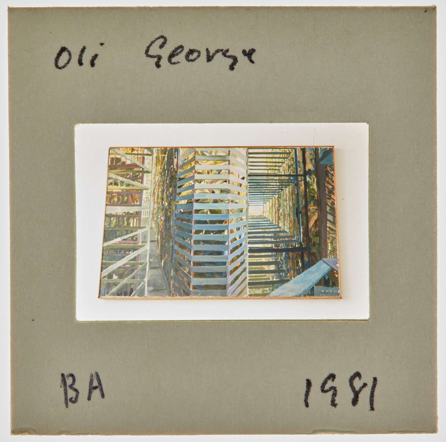 1981 BA Degree Show Slide - 'Oli George'