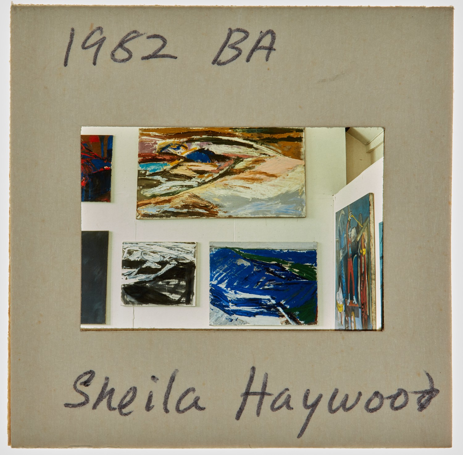 1982 BA Degree Show Slide - 'Sheila Haywood'