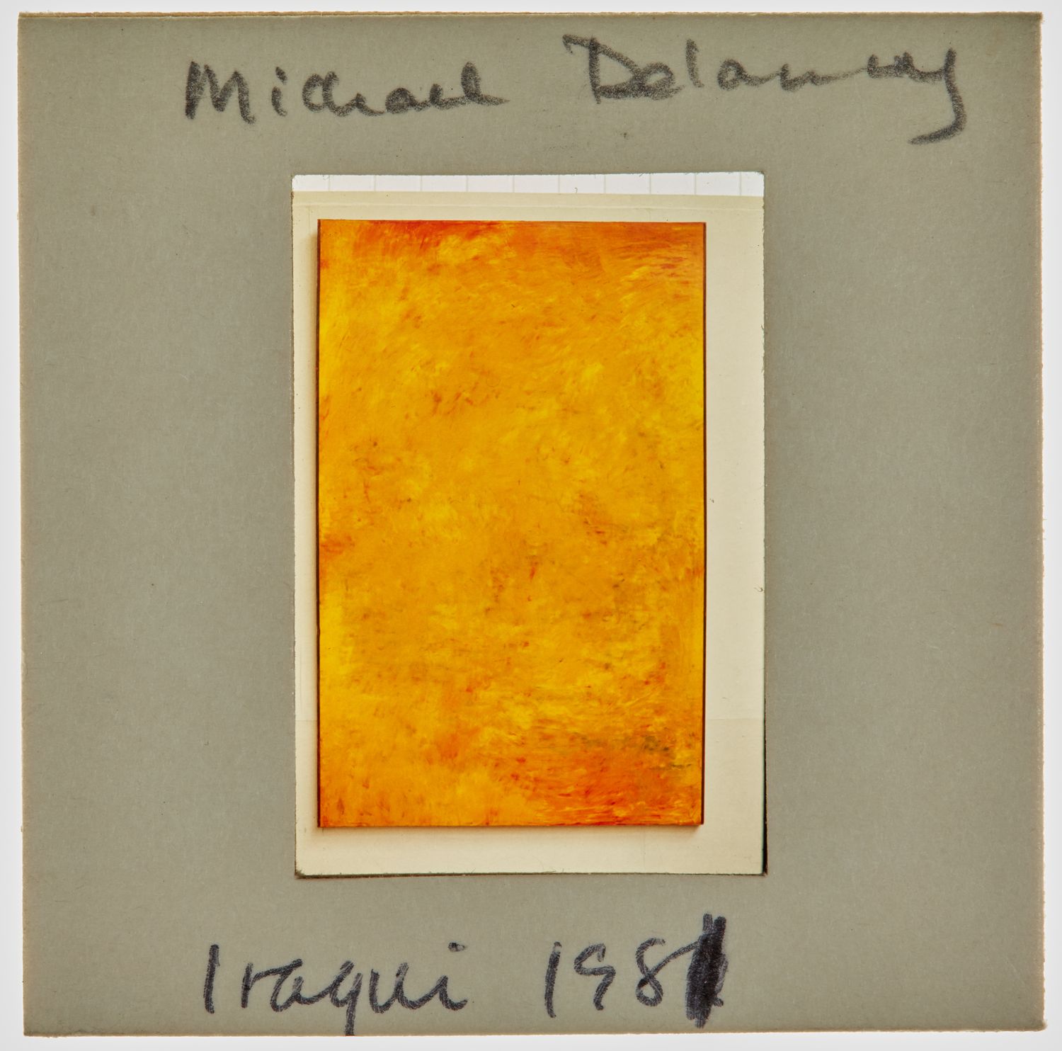 1981 Iraqi Exhibition Slide - 'Michael Delaney'