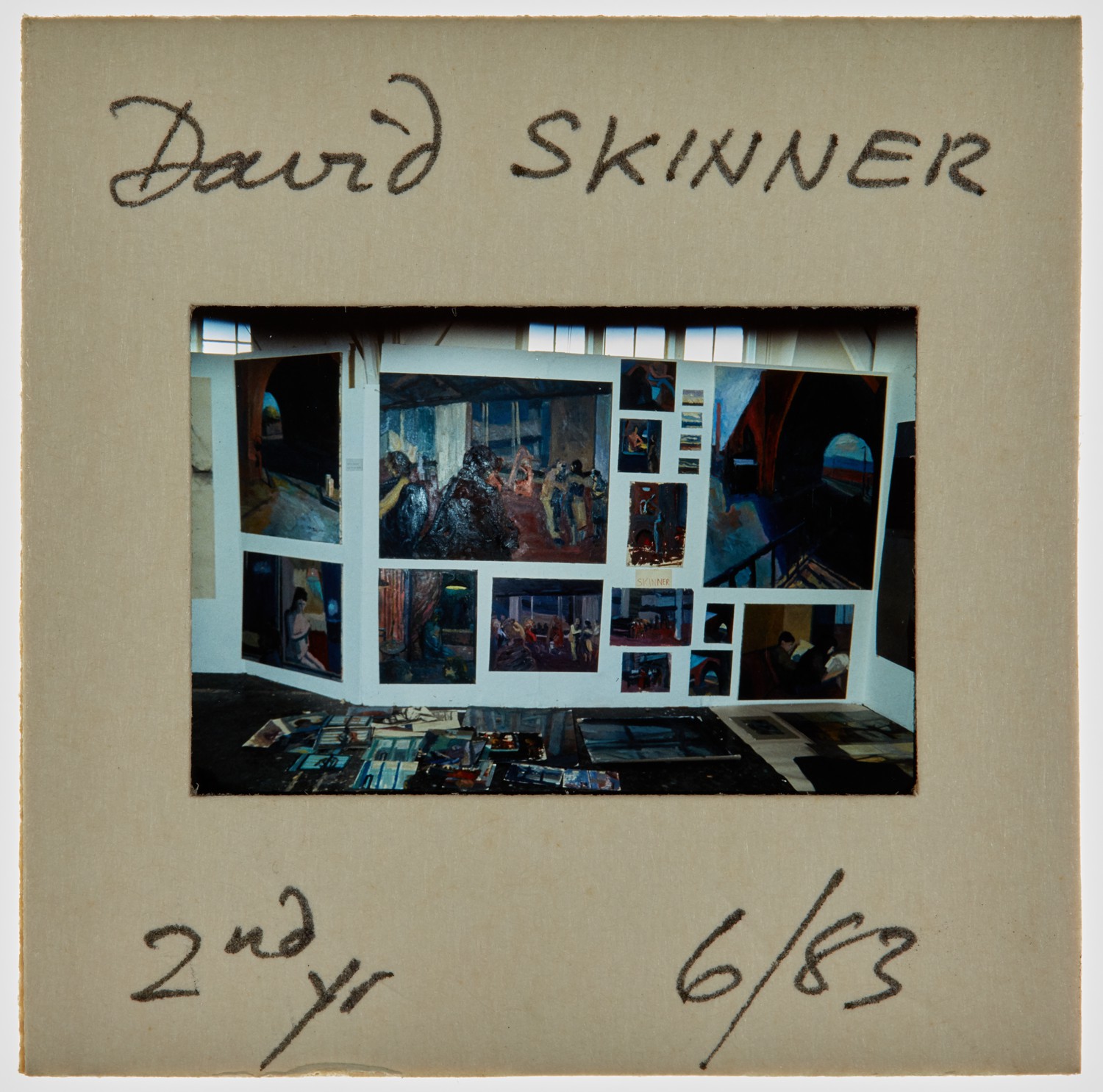 1983 2nd Year Degree Show Slide - 'David Skinner'