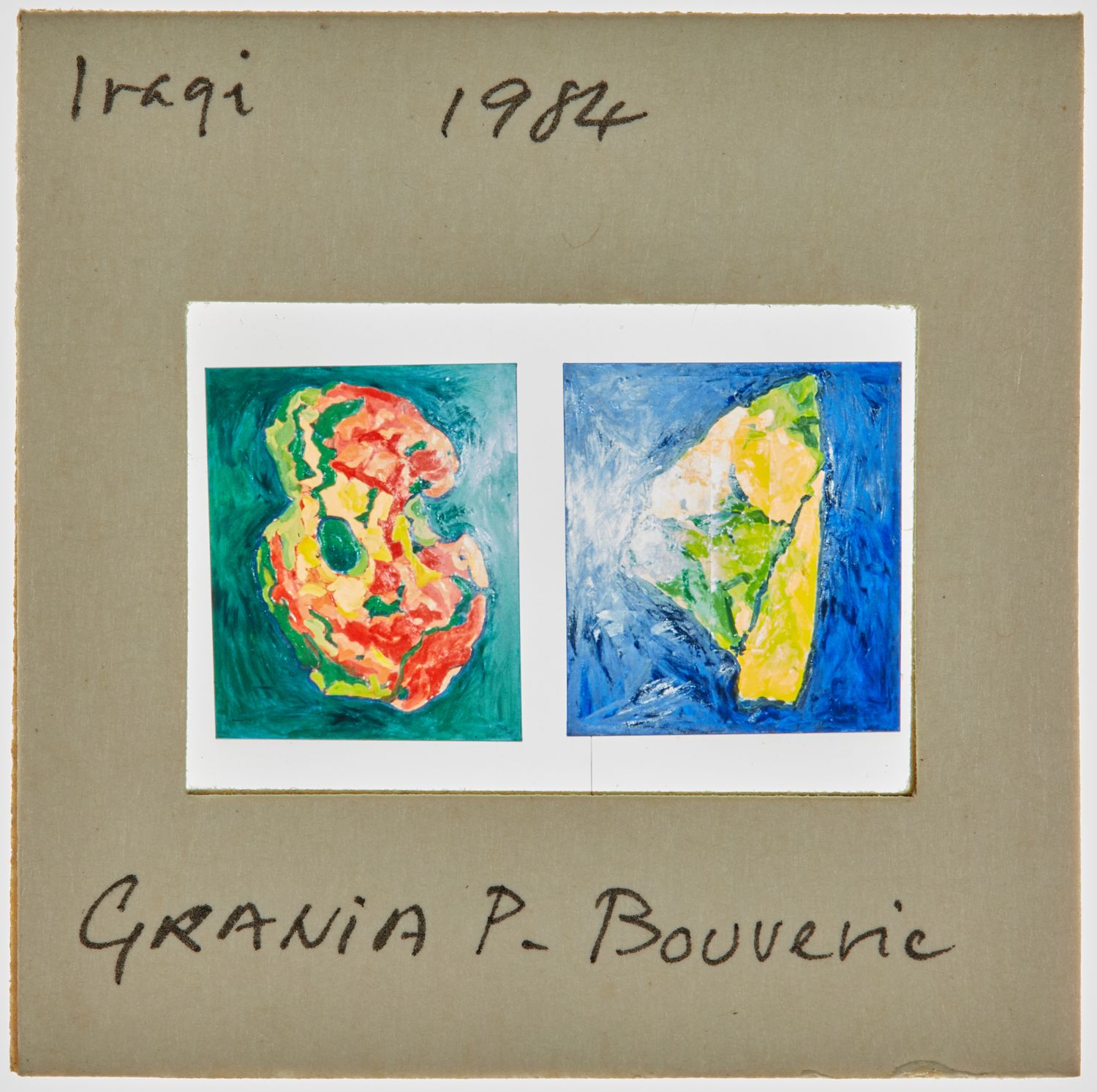 1984 Iraqi Exhibition Slide - 'Grania P Bouverie'