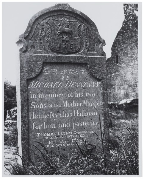 Tombstone lettering